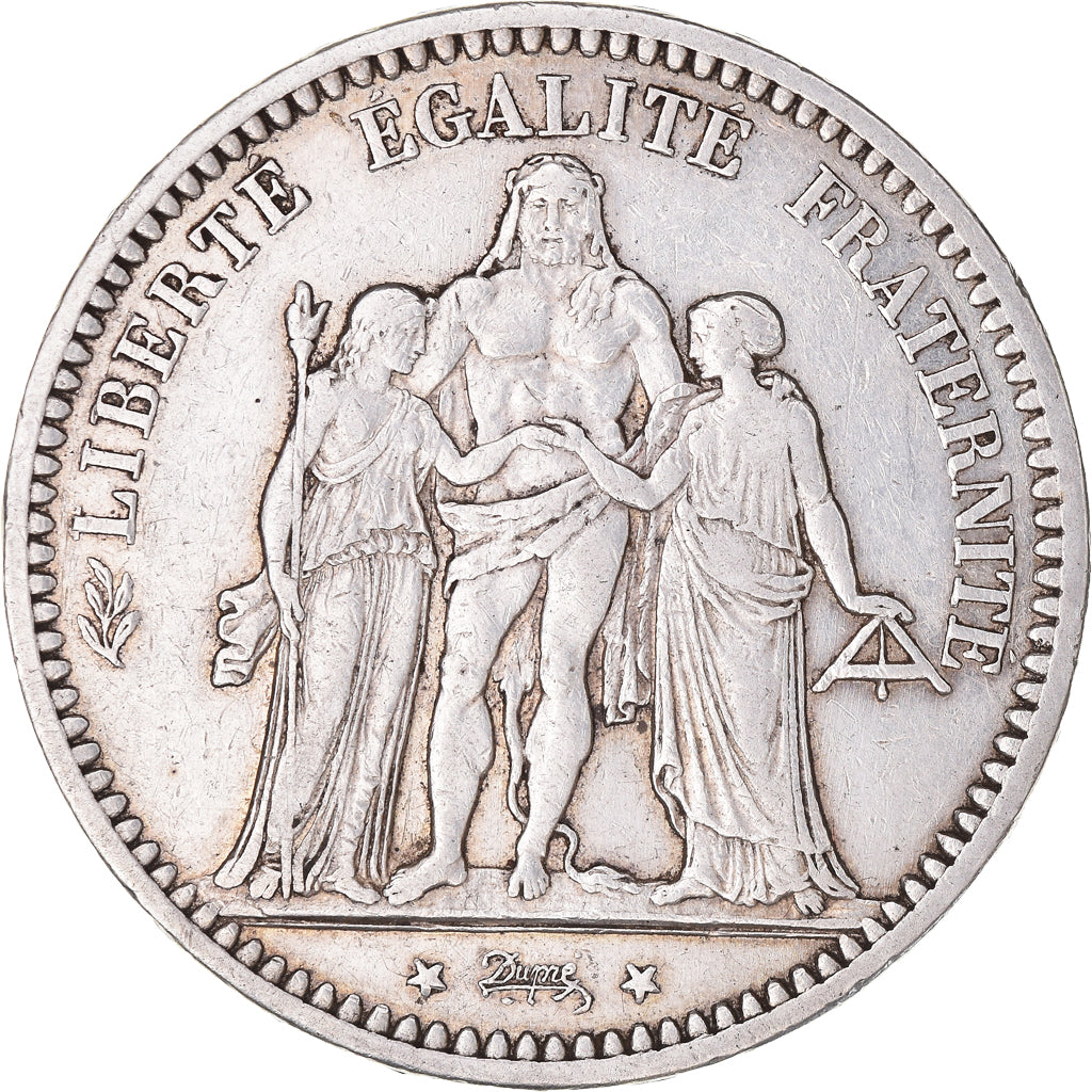 Coin, France, Hercule, 5 Francs, 1870, Paris, VF(30-35), Silver, KM:820.1