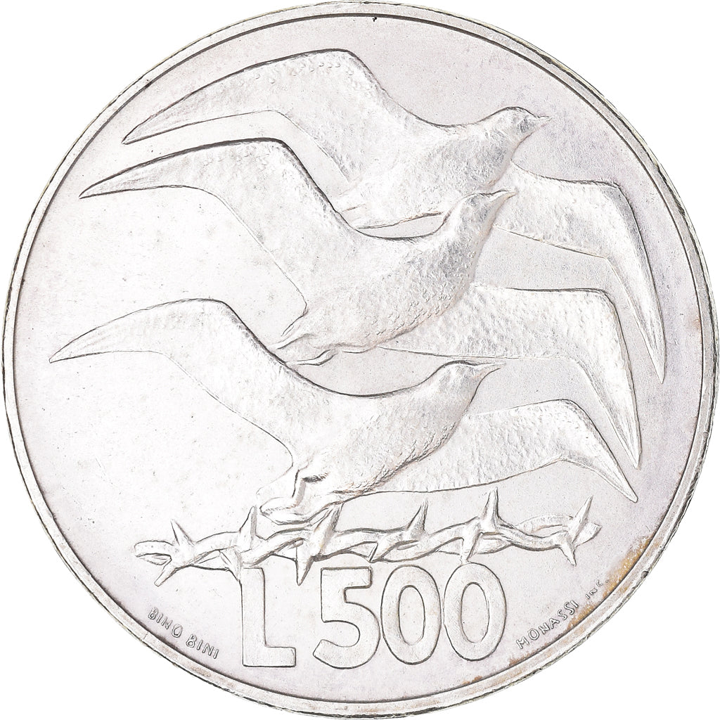 Monnaie, Saint Marin , 500 Lire, 1975, Rome, SUP, Argent, KM:47