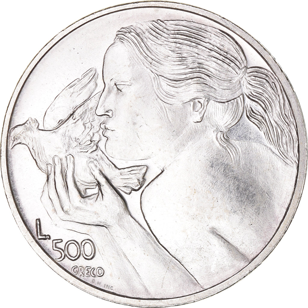 Coin, San Marino, 500 Lire, 1973, Rome, MS(65-70), Silver, KM:29