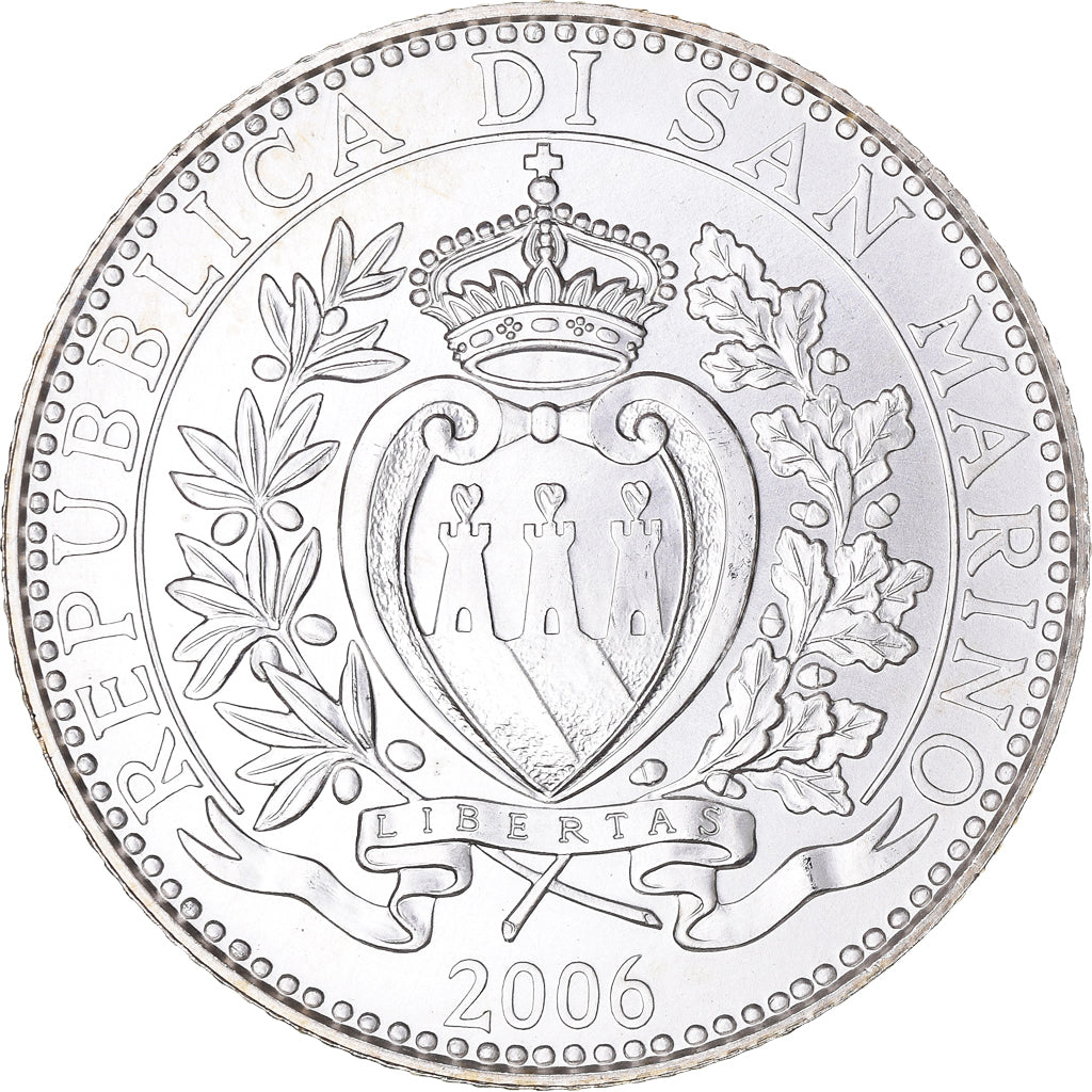 Coin, San Marino, 5 Euro, 2006, Rome, MS(65-70), Silver, KM:472