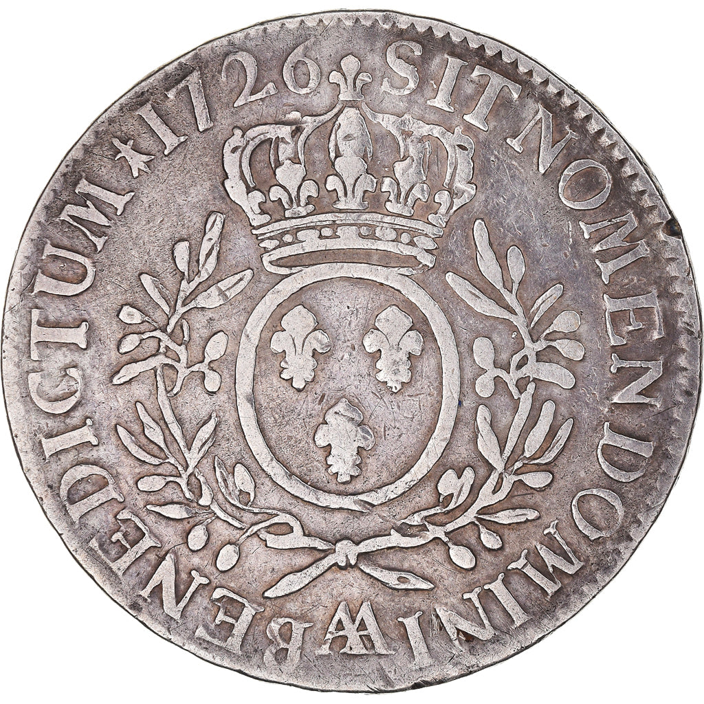 Monnaie, France, Louis XV, Écu aux branches d'olivier, Ecu, 1726, Lille, TB+