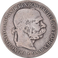 Moeda, Áustria, Franz Joseph I, 5 Corona, 1900, VF(30-35), Prata, KM:2807