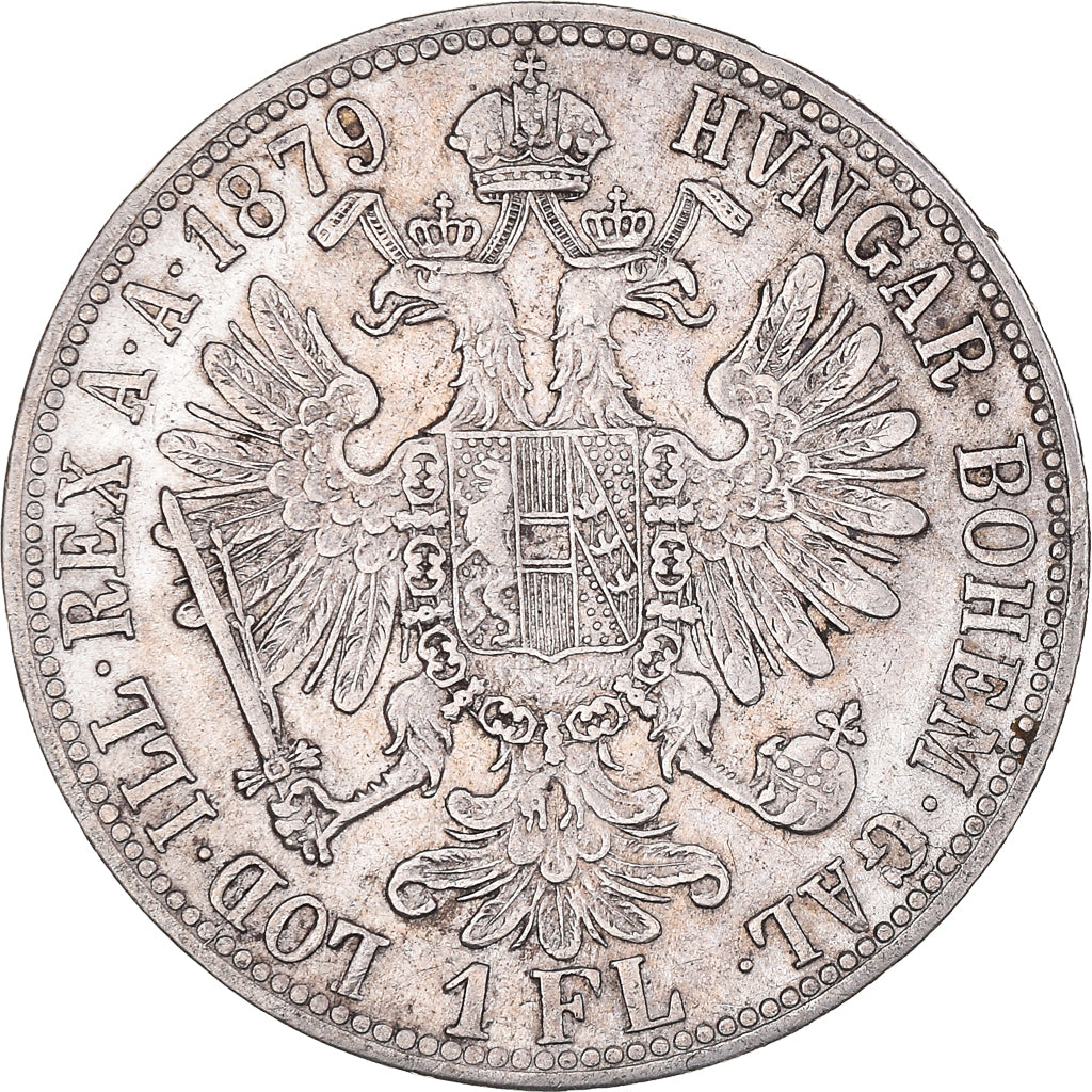 Coin, Austria, Franz Joseph I, Florin, 1879, Vienna, EF(40-45), Silver, KM:2222