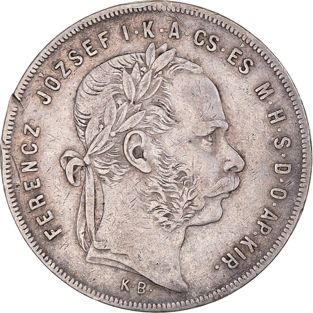 Moneta, Ungheria, Franz Joseph I, Forint, 1879, Kremnitz, BB, Argento, KM:453.1