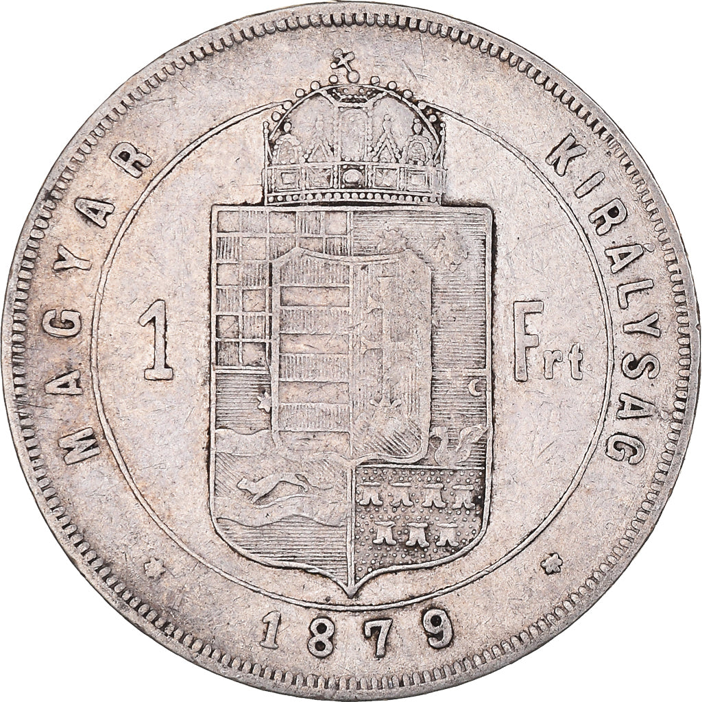 Moneta, Ungheria, Franz Joseph I, Forint, 1879, Kremnitz, BB, Argento, KM:453.1