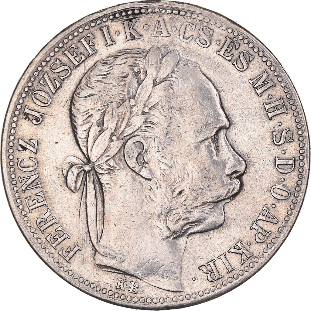Coin, Hungary, Franz Joseph I, Forint, 1887, Kremnitz, EF(40-45), Silver, KM:469