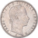 Moeda, Áustria, Franz Joseph I, Florin, 1858, Vienna, VF(30-35), Prata, KM:2219