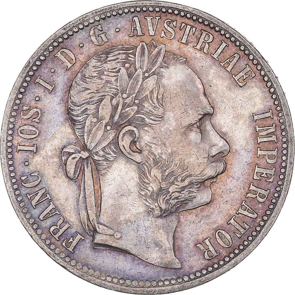 Moneda, Austria, Franz Joseph I, Florin, 1890, Vienna, MBC+, Plata, KM:2222
