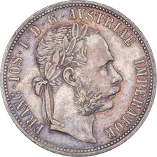 Moneda, Austria, Franz Joseph I, Florin, 1890, Vienna, MBC+, Plata, KM:2222