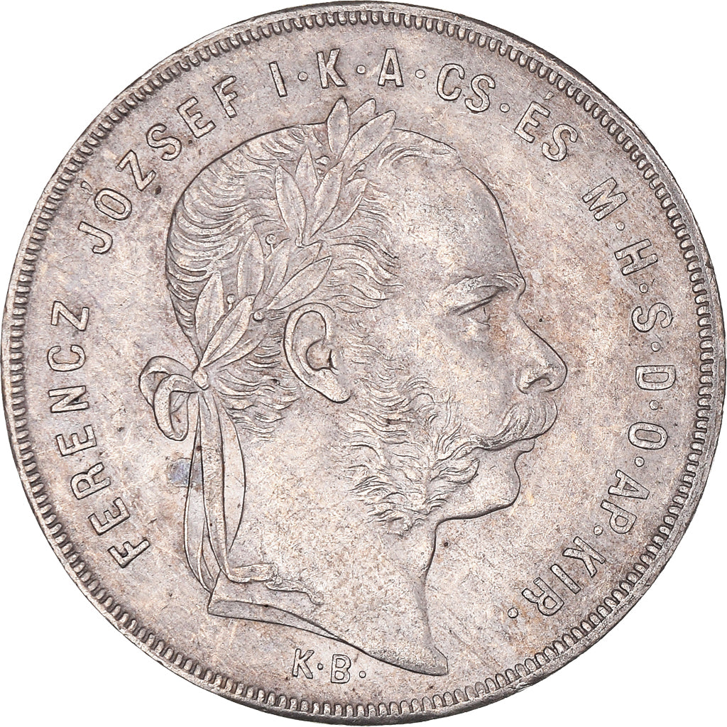 Coin, Hungary, Franz Joseph I, Forint, 1879, Kremnitz, AU(50-53), Silver