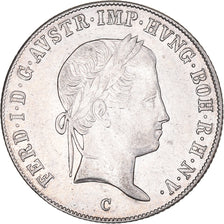 Coin, Austria, Ferdinand I, 20 Kreuzer, 1844, Prague, EF(40-45), Silver, KM:2208