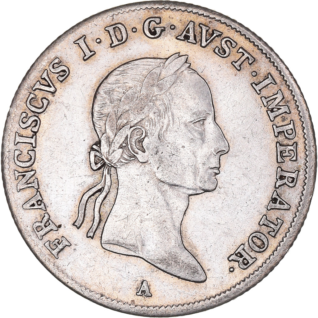 Coin, Austria, Franz II (I), 20 Kreuzer, 1831, Vienna, EF(40-45), Silver