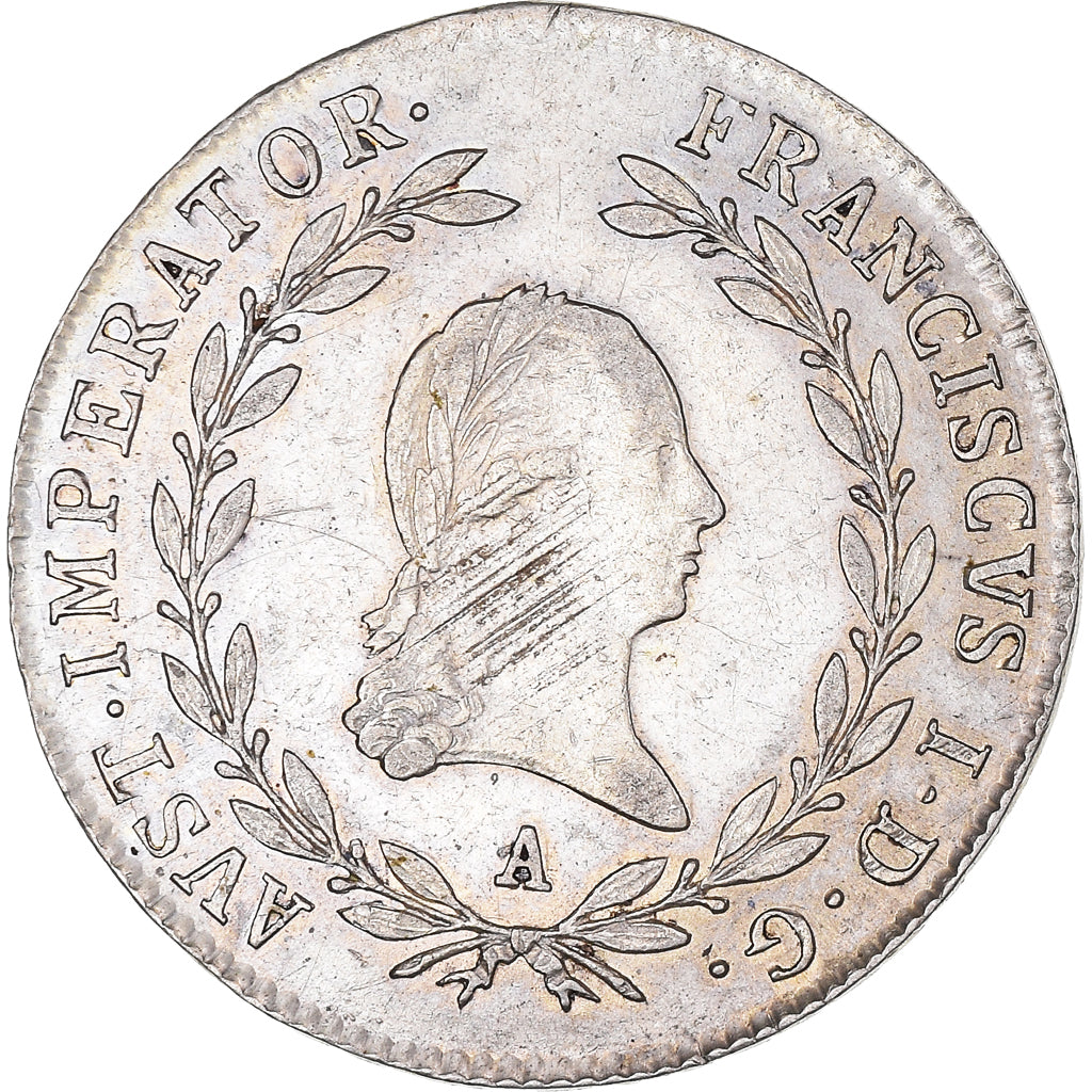 Monnaie, Autriche, Franz II (I), 20 Kreuzer, 1818, Vienna, TTB, Argent, KM:2143