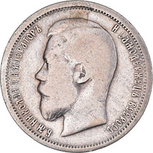 Coin, Russia, Nicholas II, Rouble, 1899, Paris, VF(20-25), Silver, KM:59.2