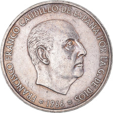 Monnaie, Espagne, Caudillo and regent, 100 Pesetas, 1966 (68), Madrid, TTB+