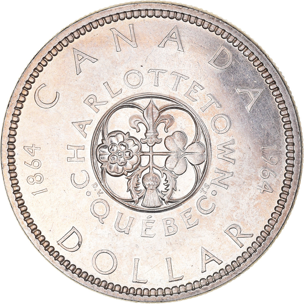 Coin, Canada, Elizabeth II, Dollar, 1964, Royal Canadian Mint, Ottawa