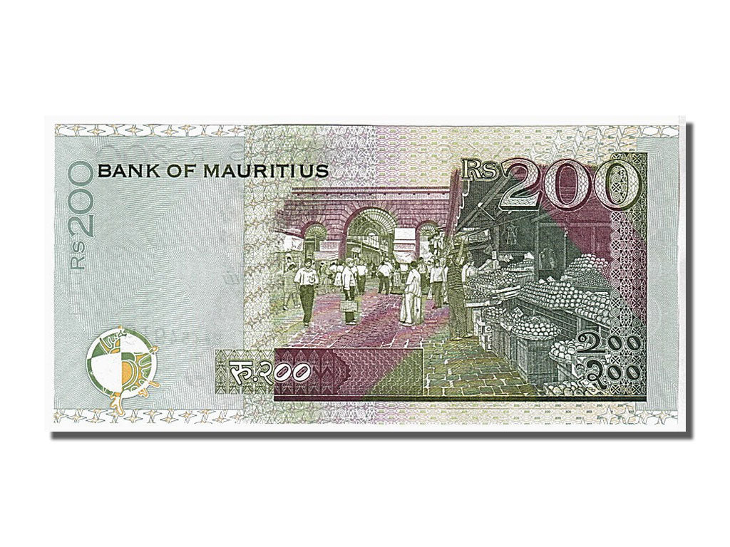 Banconote, Mauritius, 200 Rupees, 2007, FDS