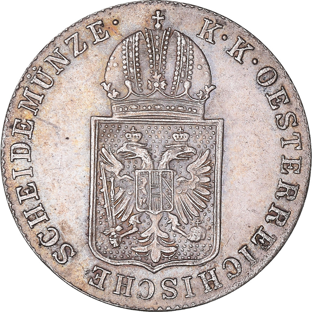 Monnaie, Autriche, Franz Joseph I, 6 Kreuzer, 1849, Prague, SUP, Argent, KM:2200