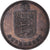 Moneda, Guernsey, 4 Doubles, 1914, Heaton, BC+, Bronce, KM:13