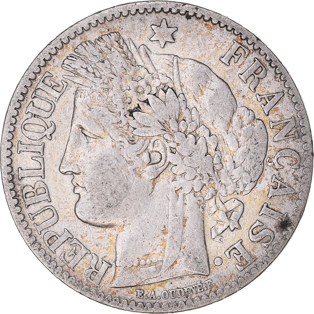 Coin, France, Cérès, 2 Francs, 1887, Paris, VF(30-35), Silver, KM:817.1