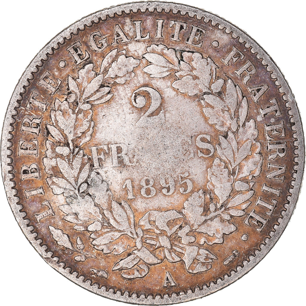 Monnaie, France, Cérès, 2 Francs, 1895, Paris, TB+, Argent, Gadoury:530a