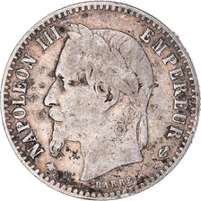 Munten, Frankrijk, Napoleon III, Napoléon III, 50 Centimes, 1867, Paris, FR