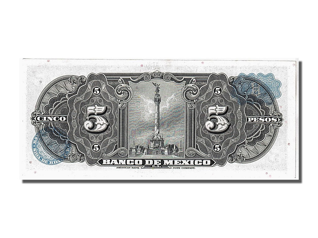 Billete, 5 Pesos, 1963, México, UNC