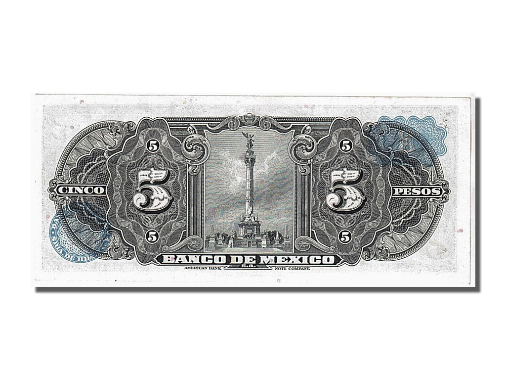Geldschein, Mexiko, 5 Pesos, 1963, KM:60h, UNZ
