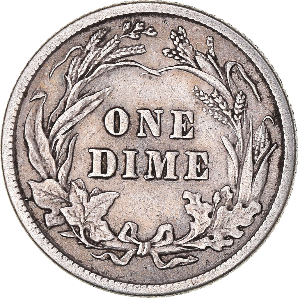 Coin, United States, Barber Dime, Dime, 1913, U.S. Mint, Philadelphia