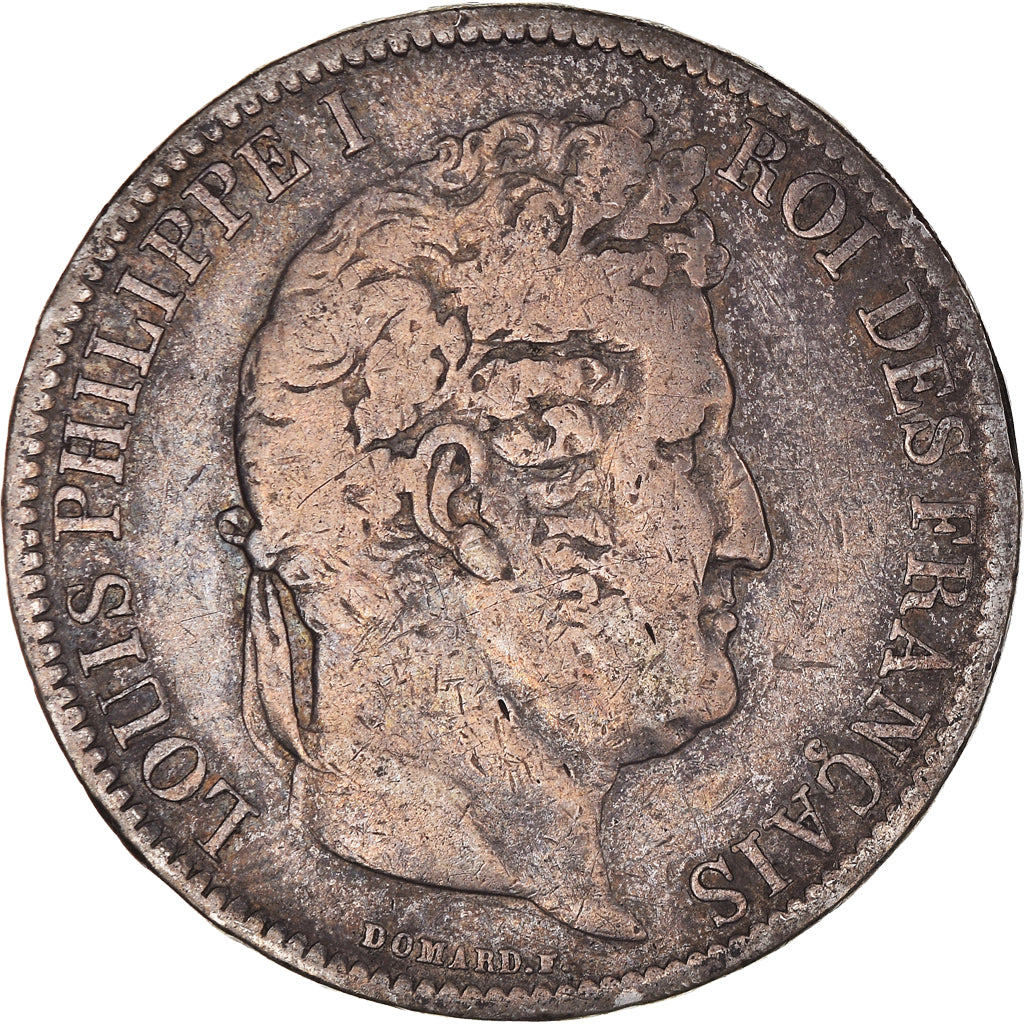 Münze, Frankreich, Louis-Philippe, 5 Francs, 1831, Rouen, S+, Silber, KM:736.2