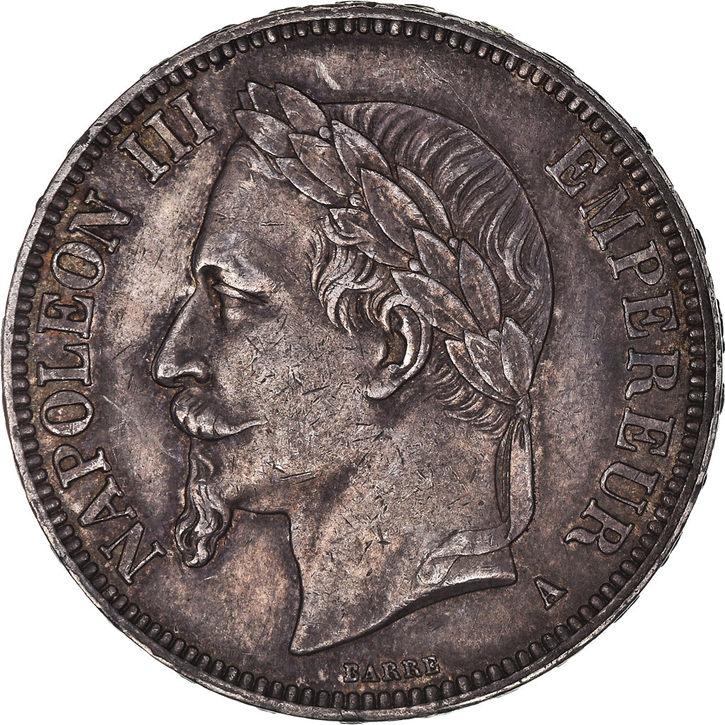Monnaie, France, Napoleon III, Napoléon III, 5 Francs, 1867, Paris, TTB+