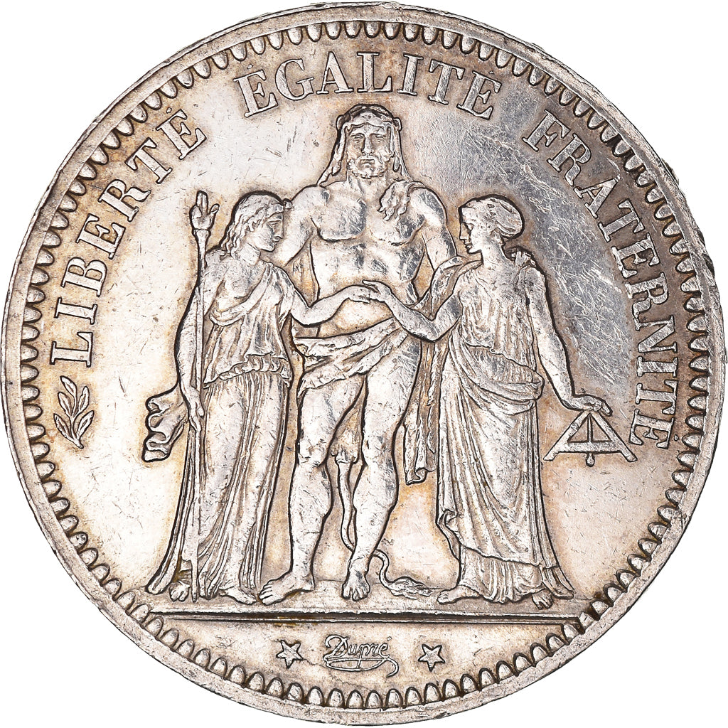 Coin, France, Hercule, 5 Francs, 1873, Paris, EF(40-45), Silver, KM:820.1