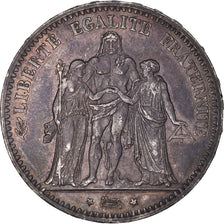 Coin, France, Hercule, 5 Francs, 1874, Paris, AU(50-53), Silver, KM:820.1