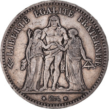 Monnaie, France, Hercule, 5 Francs, 1876, Paris, TB+, Argent, Gadoury:745a
