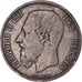 Moneda, Bélgica, Leopold II, 5 Francs, 5 Frank, 1871, Brussels, BC+, Plata