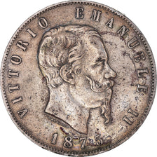 Monnaie, Italie, Vittorio Emanuele II, 5 Lire, 1875, Rome, TTB, Argent, KM:8.4