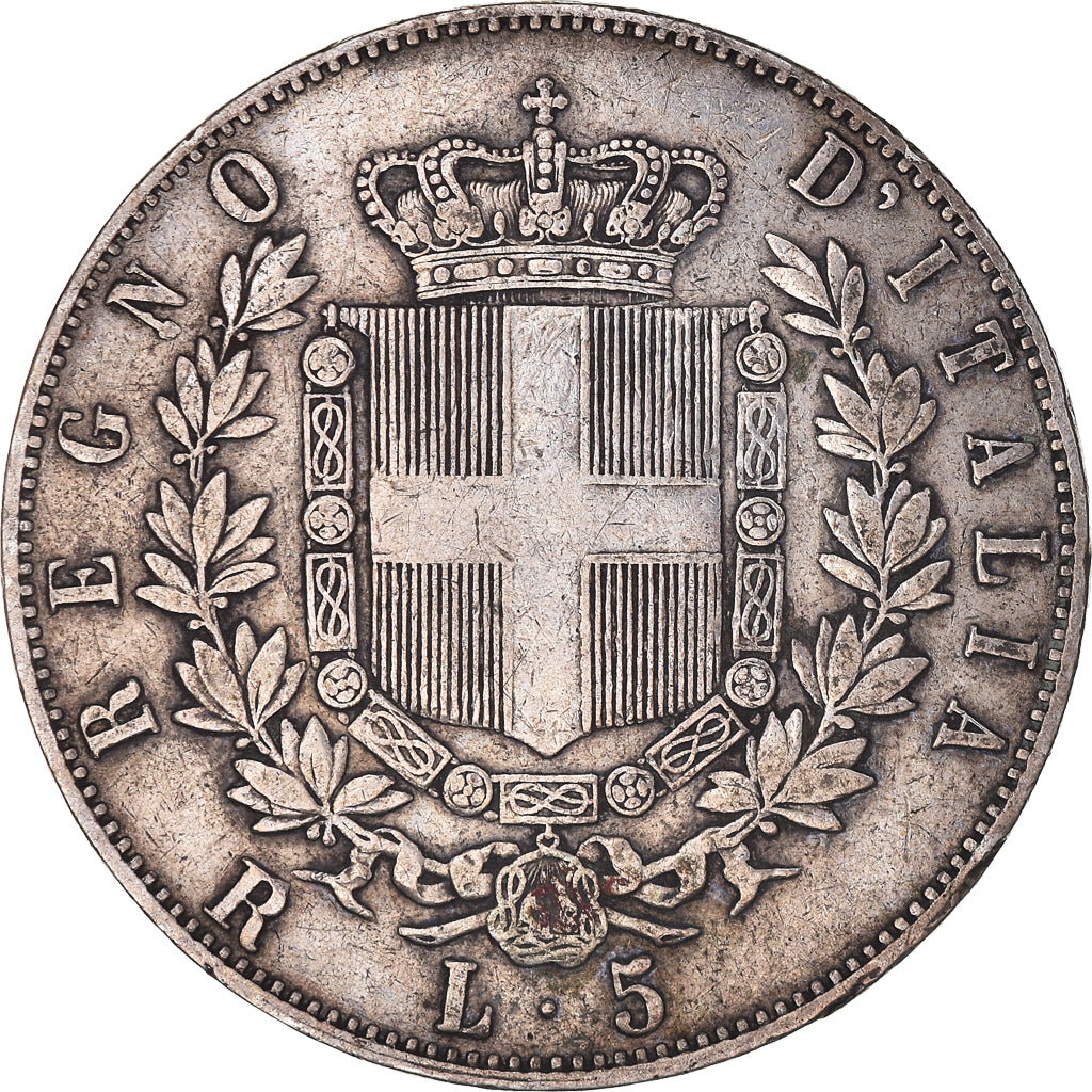Monnaie, Italie, Vittorio Emanuele II, 5 Lire, 1875, Rome, TTB, Argent, KM:8.4