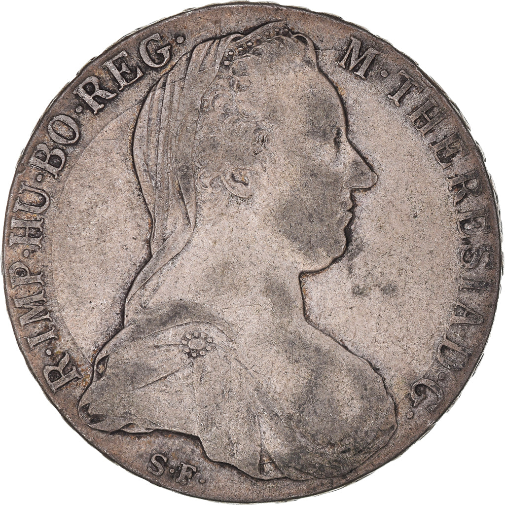 Monnaie, Autriche, Maria Theresa, Thaler, 1780, Vienna, Refrappe, TB+, Argent