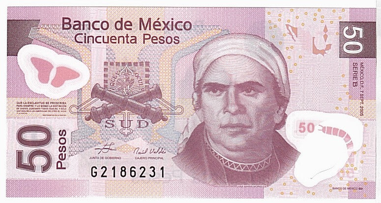 Billete, 50 Pesos, 2005, México, UNC