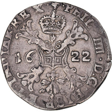Monnaie, Pays-Bas espagnols, Flandre, Philippe IV d'Espagne, 1/2 Patagon, 1622