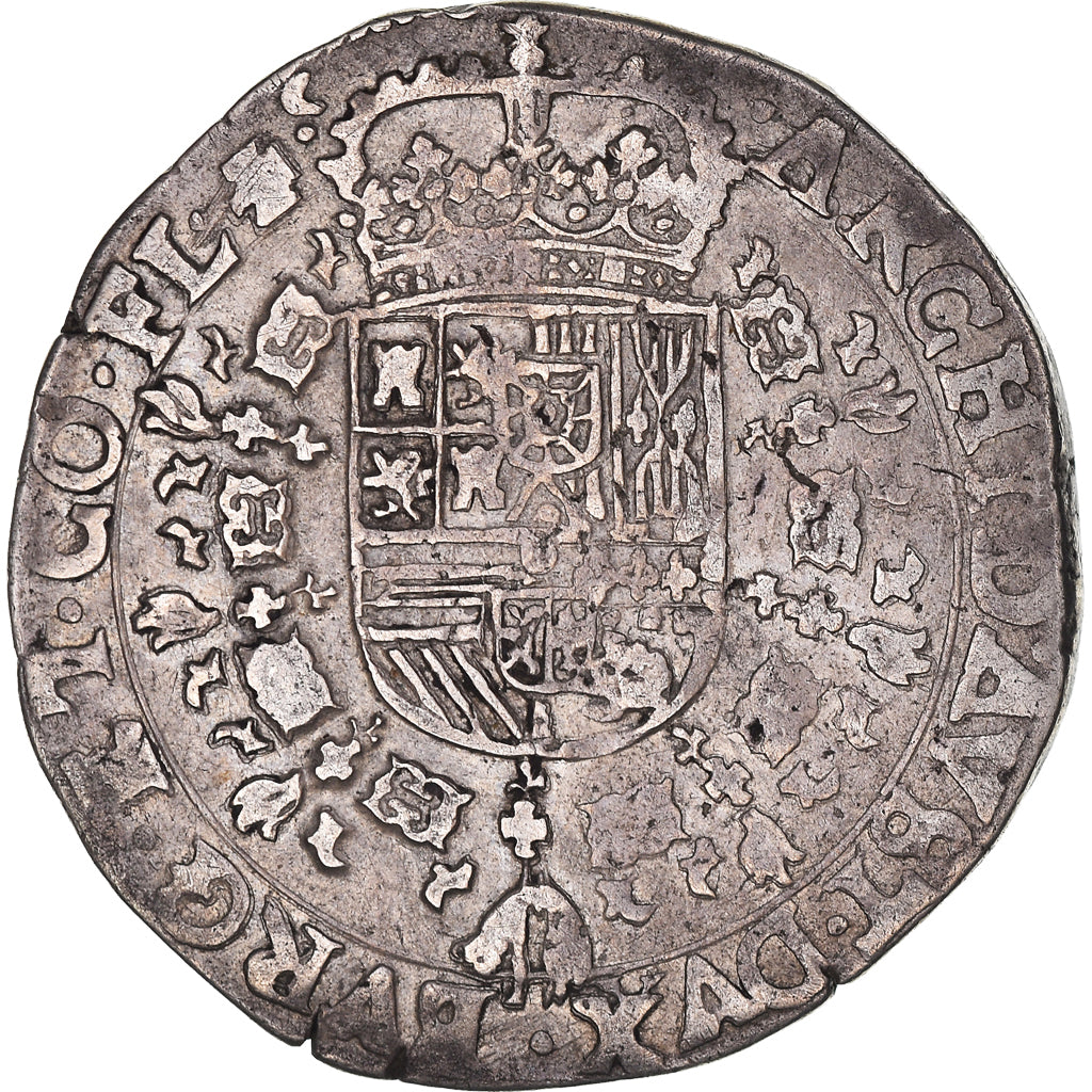 Monnaie, Pays-Bas espagnols, Flandre, Philippe IV d'Espagne, 1/2 Patagon, 1622