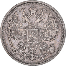 Coin, Russia, Nicholas II, 15 Kopeks, 1912, Petrograd, EF(40-45), Silver