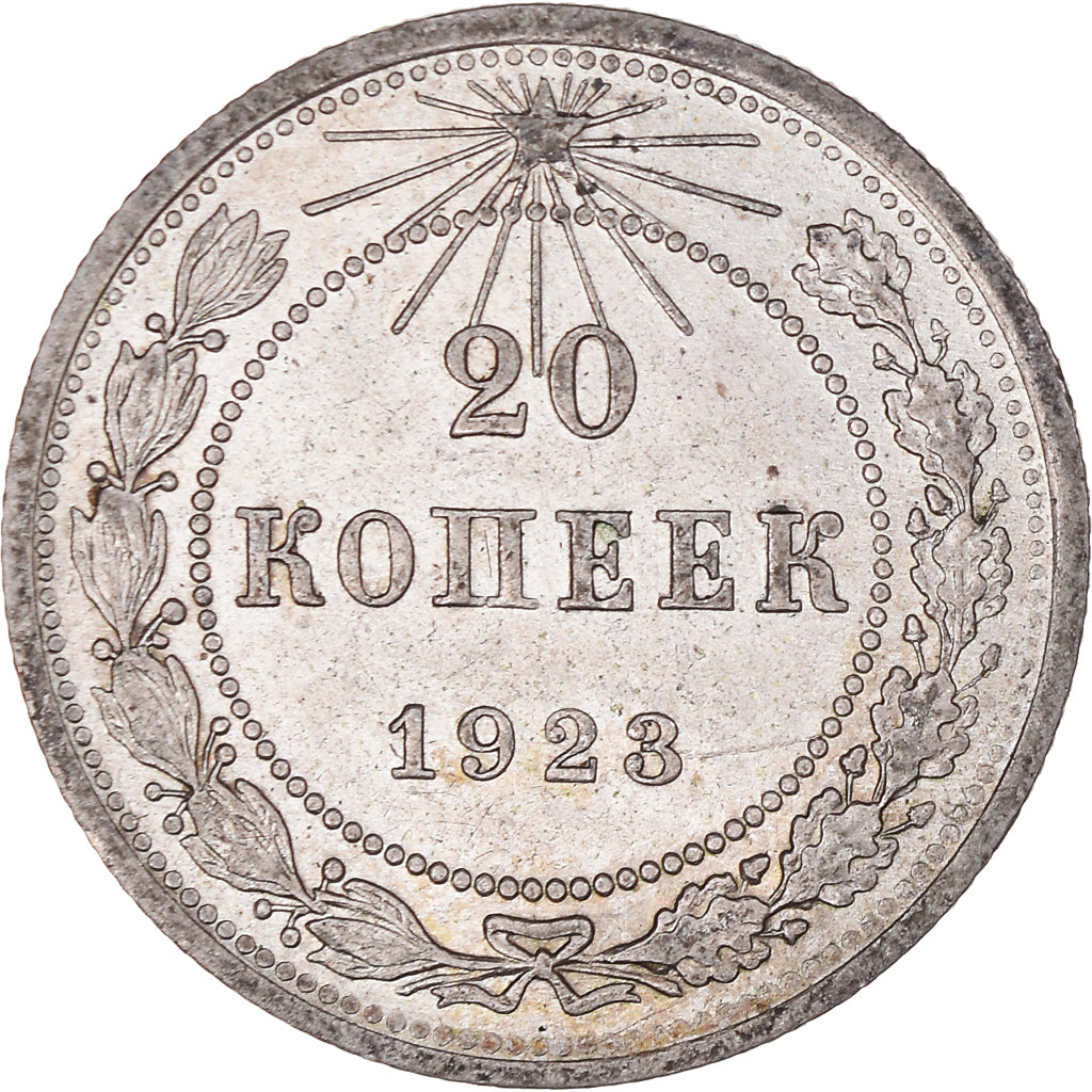 Coin, Russia, 20 Kopeks, 1923, AU(50-53), Silver, KM:82
