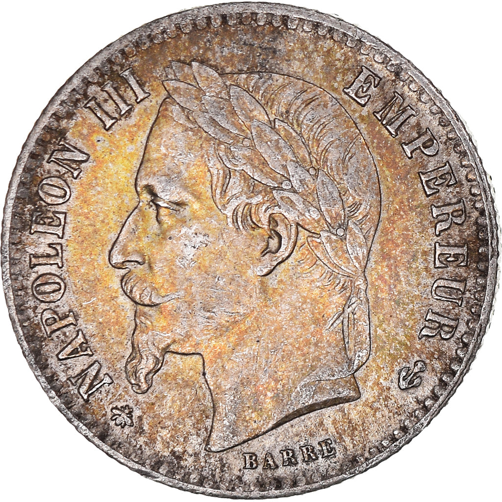 Moeda, França, Napoleon III, Napoléon III, 50 Centimes, 1867, Paris
