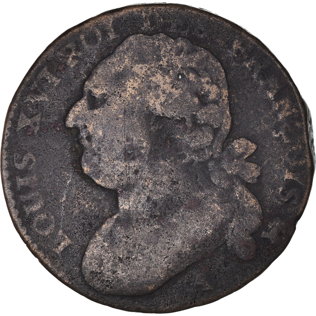 Coin, France, 12 Deniers, Uncertain date, Paris, F(12-15), Copper, Gadoury:15
