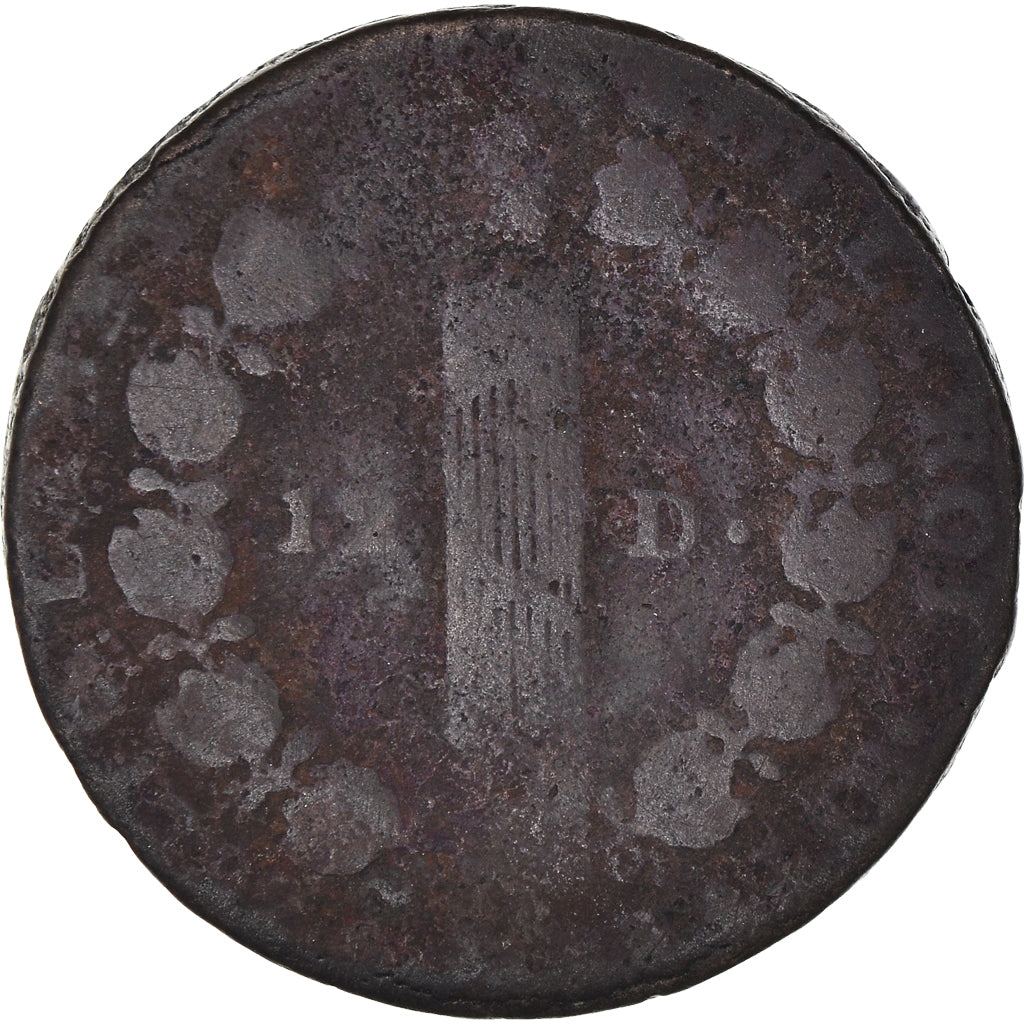 Coin, France, 12 Deniers, Uncertain date, Paris, F(12-15), Copper, Gadoury:15