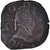 Moneda, Francia, Henri III, Double Tournois, 1587, Troyes, BC+, Cobre, CGKL:134