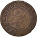 Coin, France, Henri III, Double Tournois, Paris, VF(20-25), Copper, CGKL:86