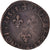 Moneta, Francia, Henri III, Double Tournois, 1588, Amiens, MB+, Rame, CGKL:6