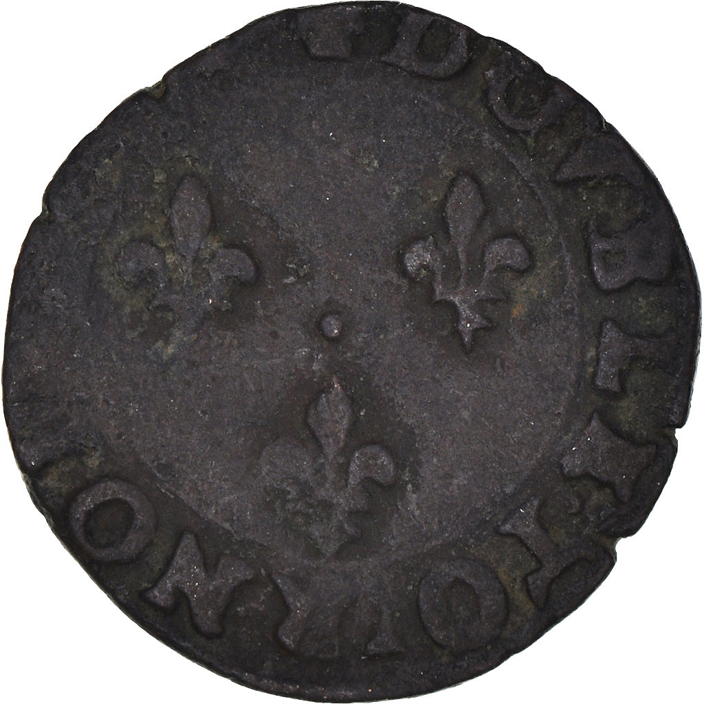 Moneta, Francia, Charles X, Double Tournois, Troyes, MB, Rame, CGKL:150